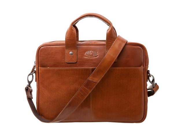 Aktetas P&S SUPRISE 30x38x6,5cm leer cognac