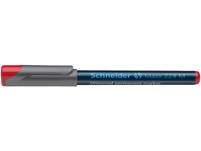Marker Schneider Maxx 224 M 1,0mm permanent rood