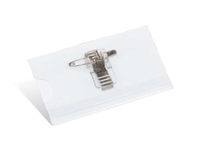 Naambadge Kangaro 40x75mm PVC doos a 24 stuks met clip,