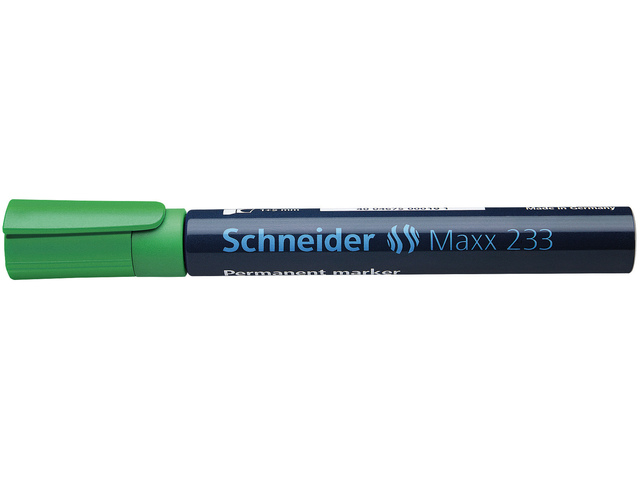 Marker Schneider Maxx 233 permanent, beitel punt groen