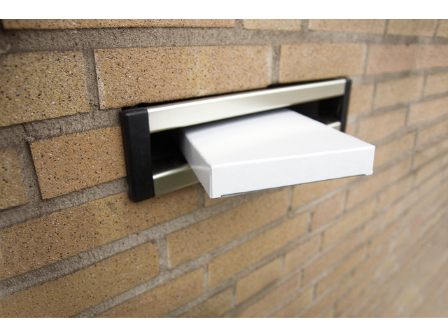 Brievenbusdoos Raadhuis A4+ 350x250x28mm 650grs duplex
