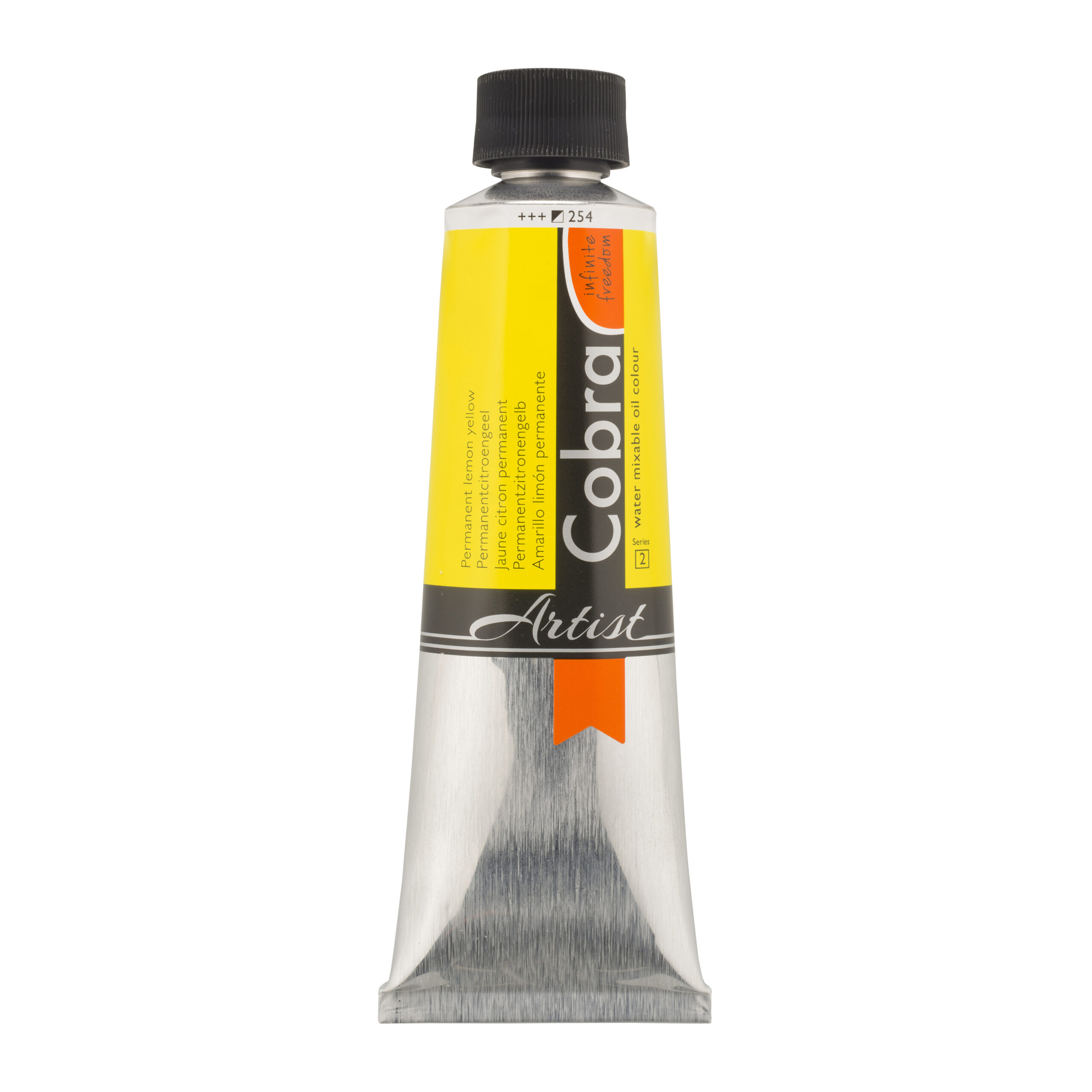 Cobra Artist Water Vermengbare Olieverf Tube 150 ml Permanent Citroengeel 254