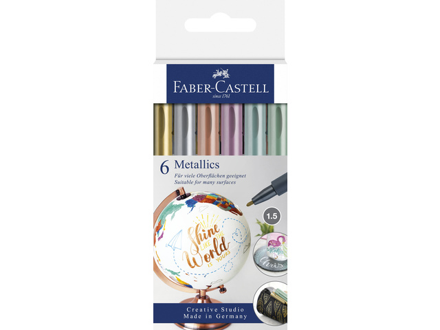 Marker FC metallic kleur ass. lijnbreedte 1,5mm