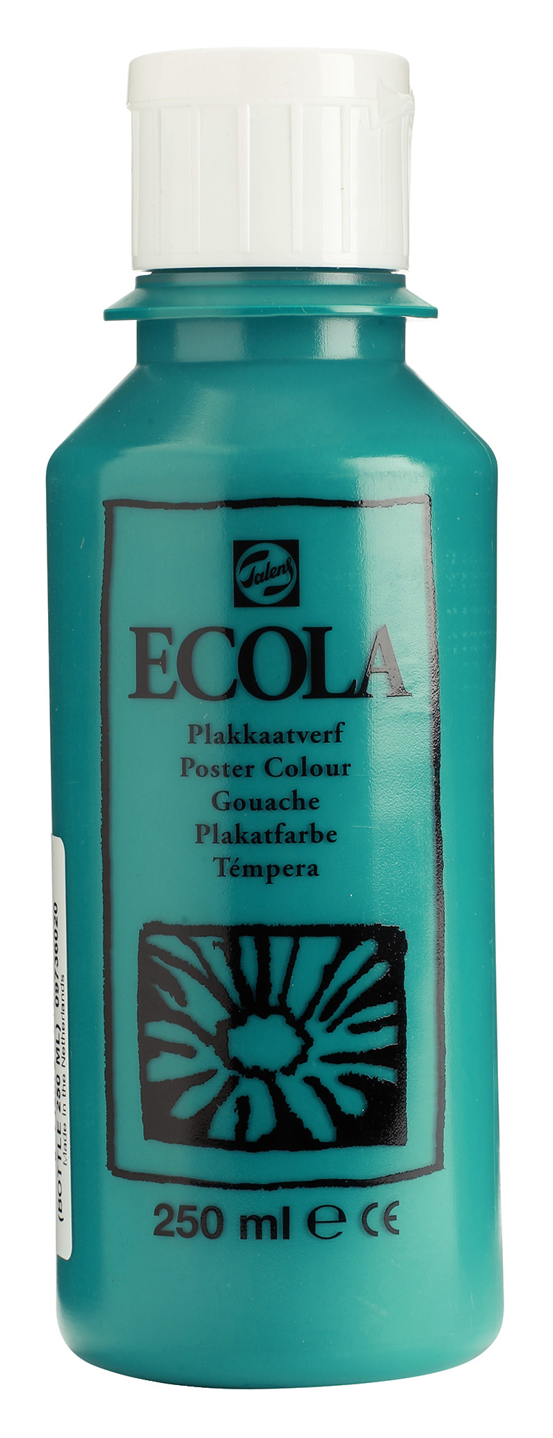 Ecola Plakkaatverf Fles 250 ml Donkergroen 602