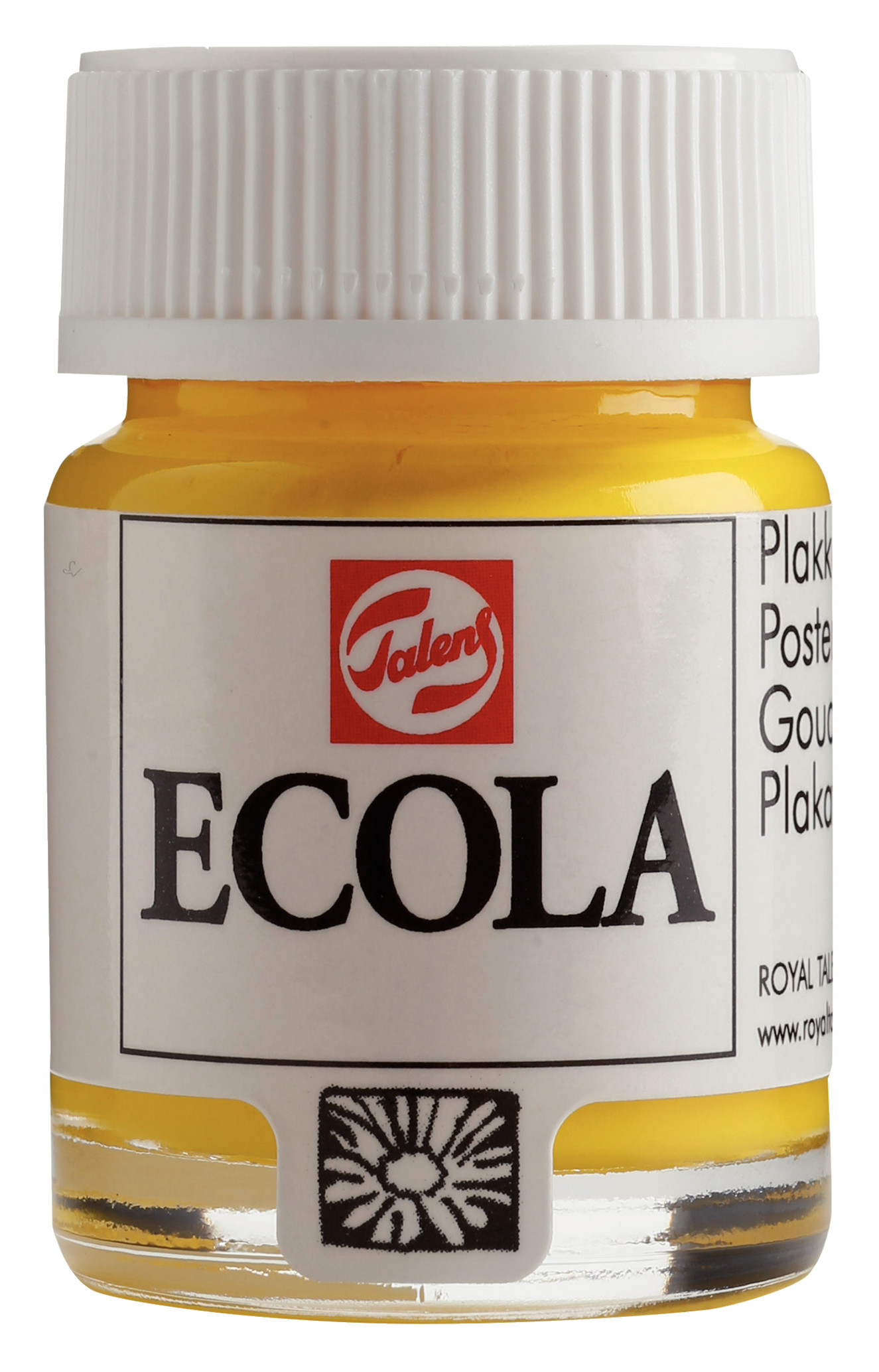 Ecola Plakkaatverf Fles 16 ml Geel 200