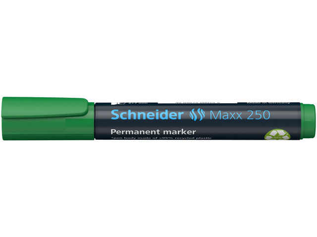Marker Schneider Maxx 250 permanent, beitel punt groen