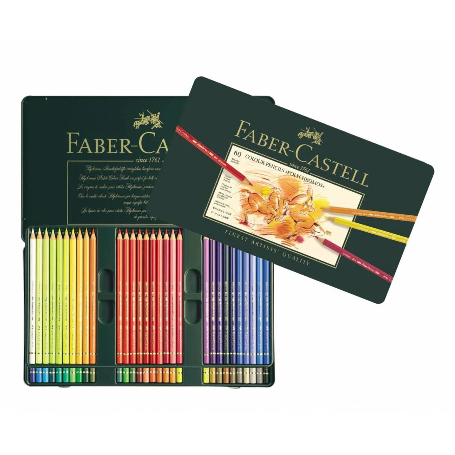 Kleurpotlood Faber-Castell Polychromos etui à 60 stuks