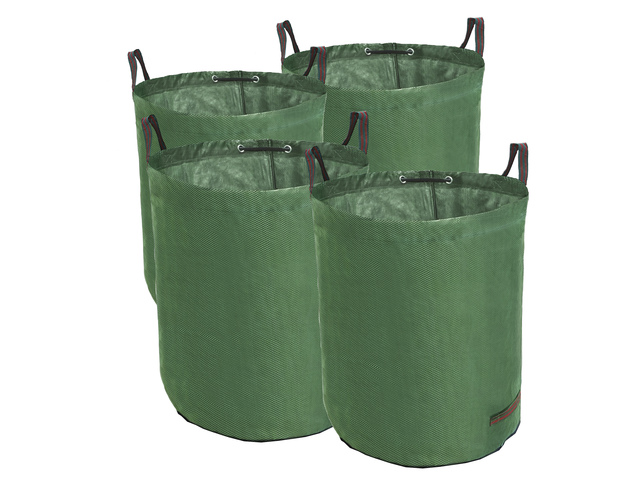 Tuinzak TerCasa 272l PP 67x76 cm groen incl. 2 handv. 4st.