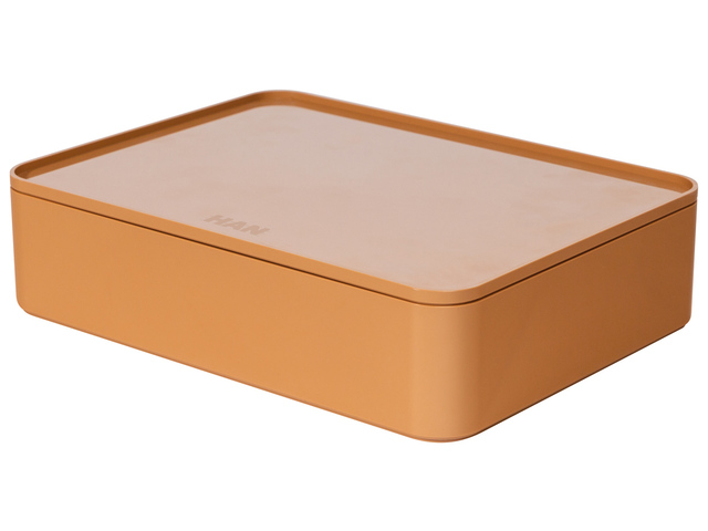 Smart-organiser Han Allison box, caramel bruin, stapelbaar