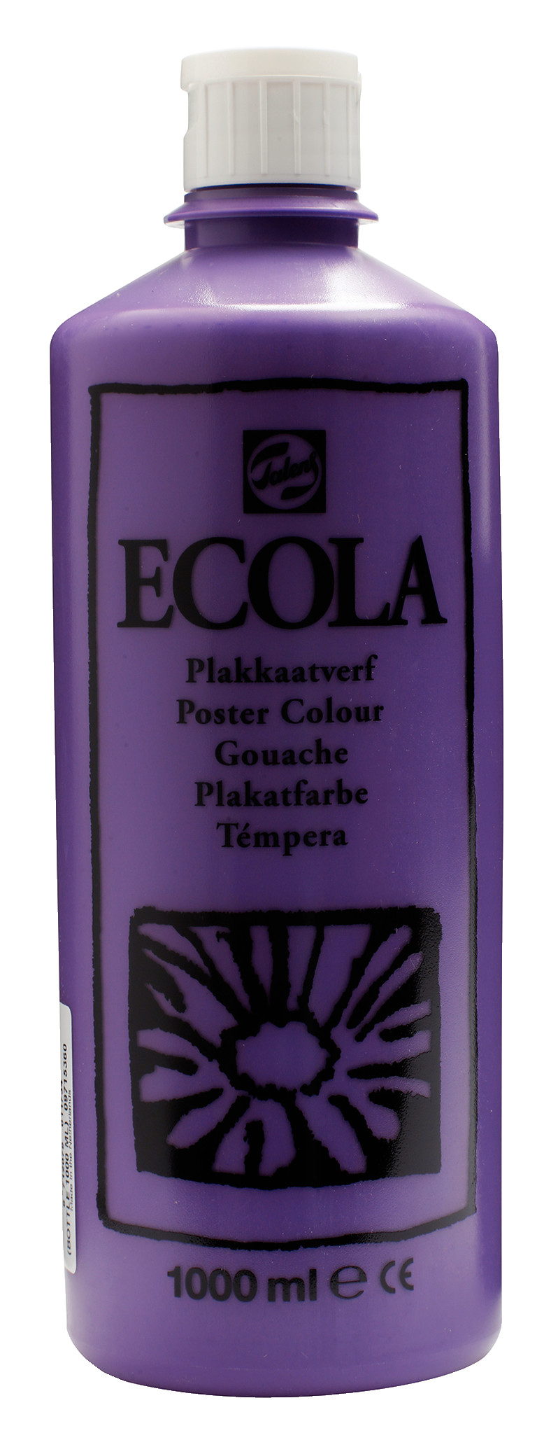 Ecola Plakkaatverf Fles 1000 ml Violet 536