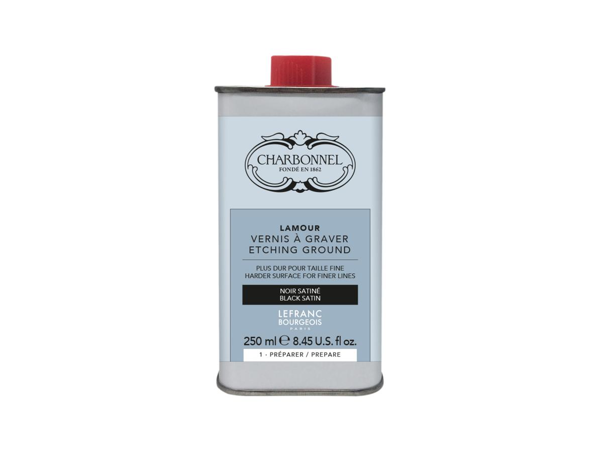 Lefranc Bourgeois Charbonnel Lamour vernis zwart satiné 250ml
