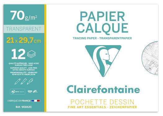 Clairfontaine Kalkpapier 12 blad 70/75g