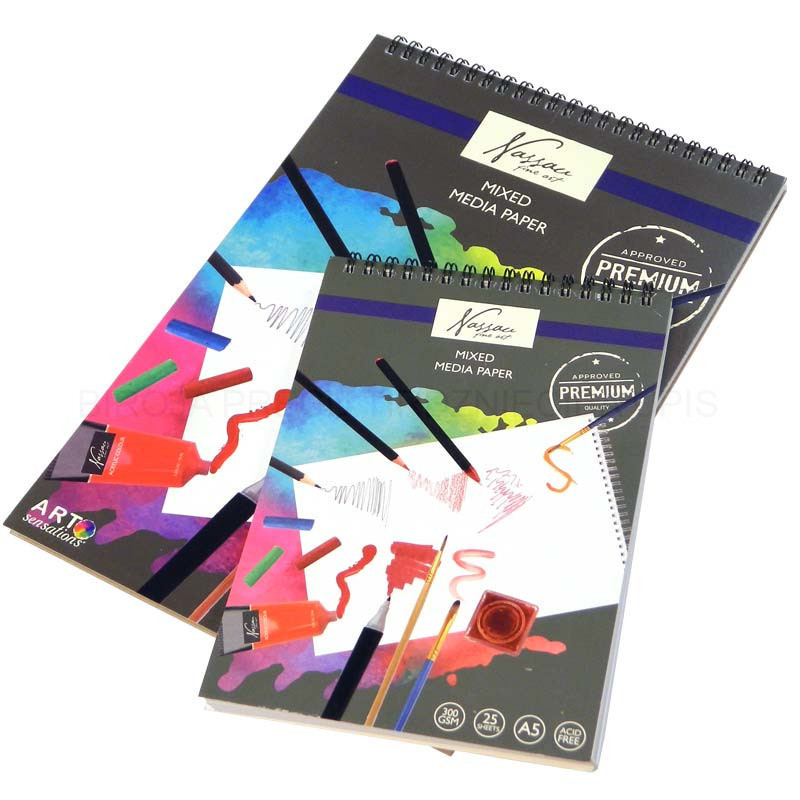Nassau Mixed Media papierblok 300g