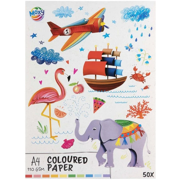 Moxy Gekleurd papier A4, 110g, 50vel