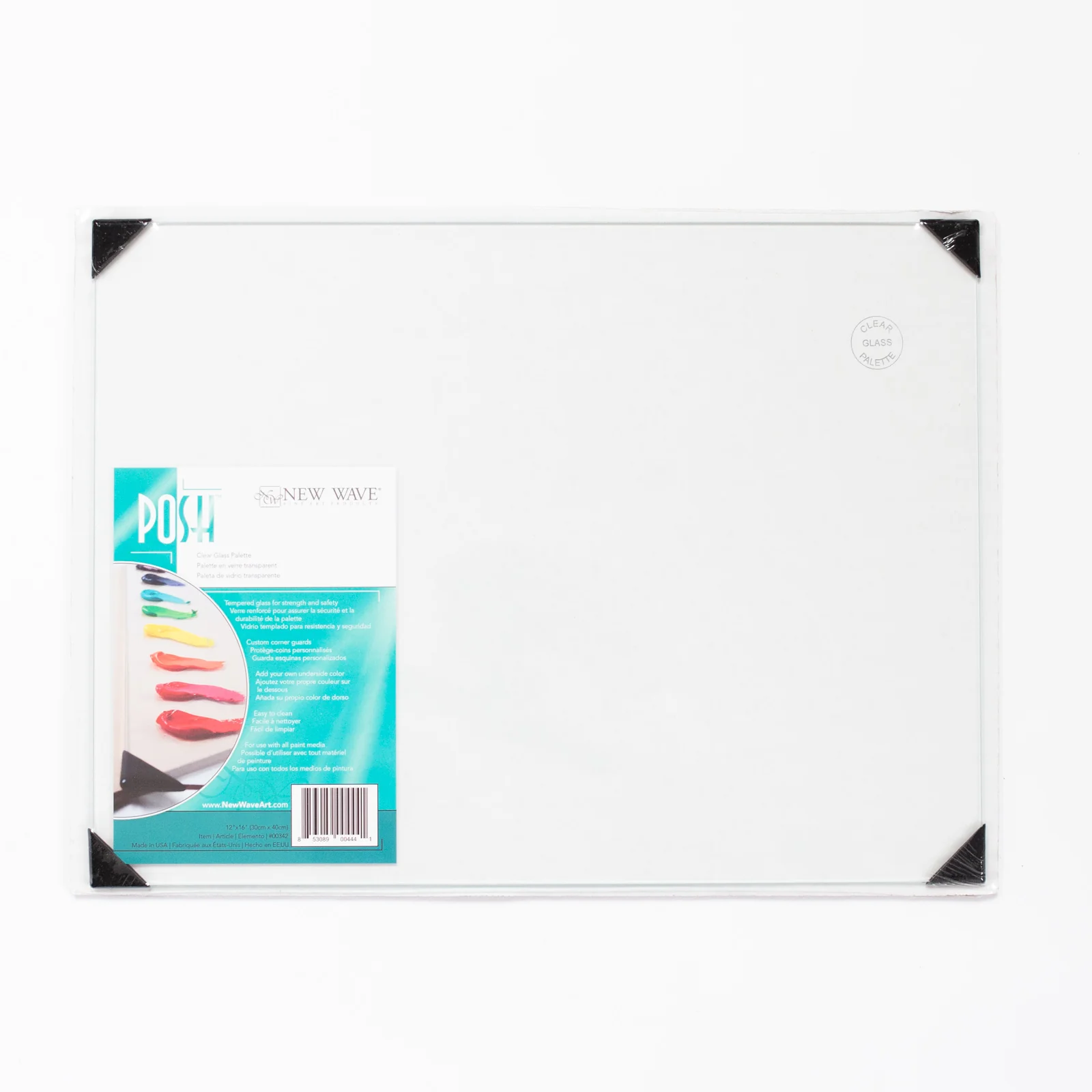 New Wave - POSH Clear Glass Table Top Palette 22.8x30.5cm
