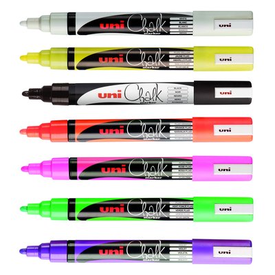 Uni Chalk Marker 1,8-2,5 mm rondepunt