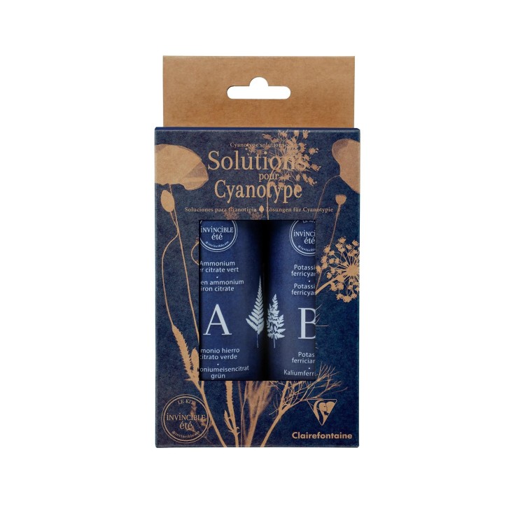 Clairefontaine Cyanotype-oplossingen, doos met 2 flesjes