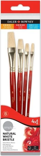 Daler Rowney 4pc oil brush set